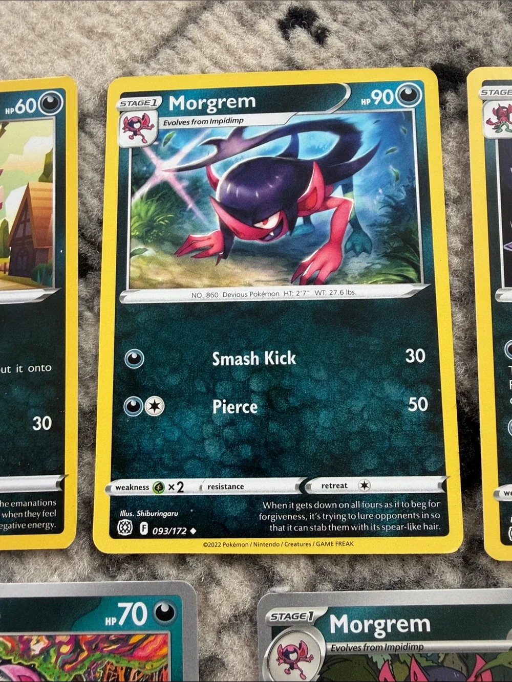 Impidimp, Morgrem & Grimmsnarl Lot | Brilliant Stars + Stellar Crown | ✨5/$25✨